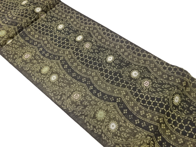 JAPANESE FUKURO OBI / WOVEN FLOWER